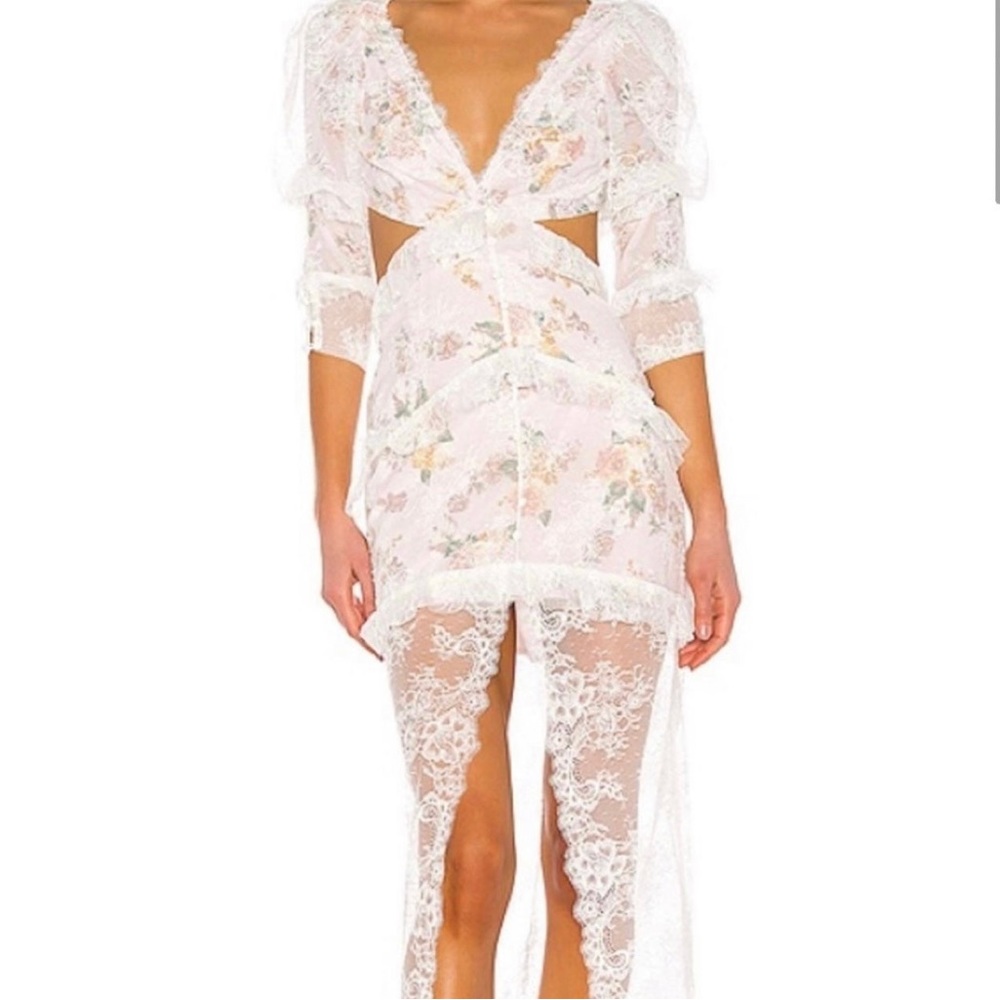 For Love and Lemons Pearl Pink Maxi Dress - XS - Picture 5 of 6